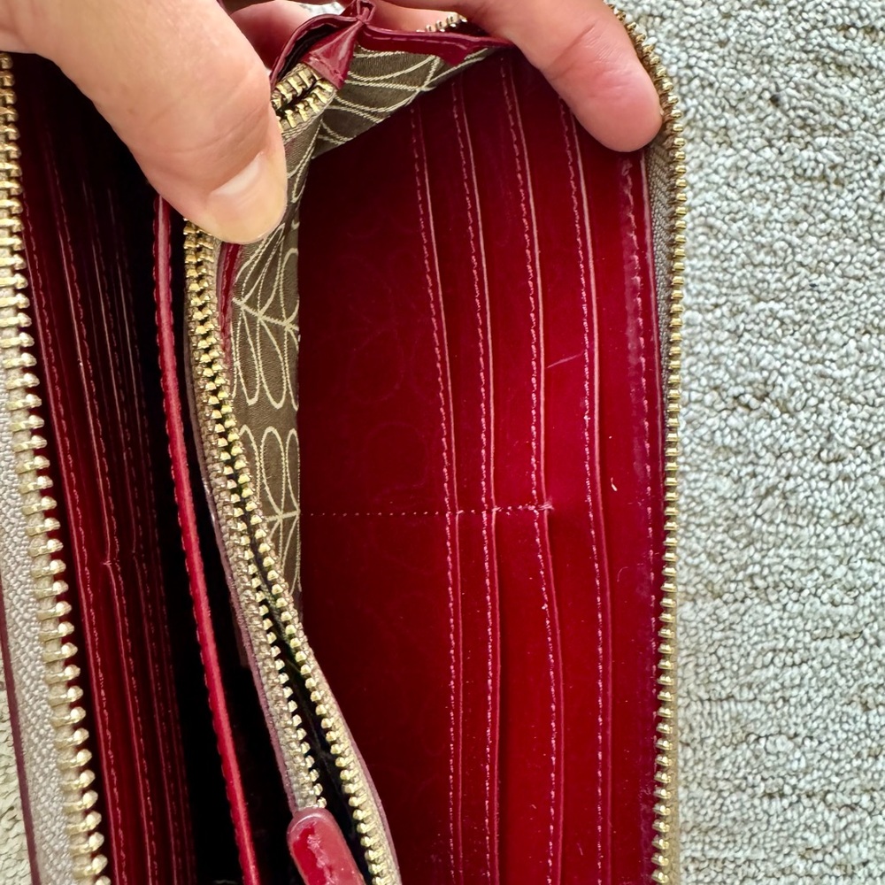 Orla Kiley Red Leather  Wallet - Picture 5 of 9